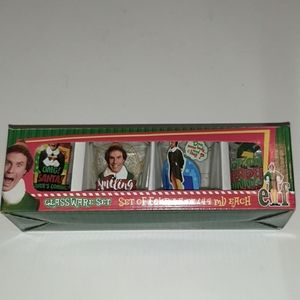 ELF GLASSWARE SHOT GLASS SET OF FOUR